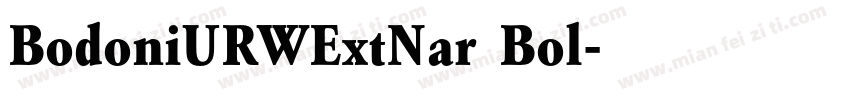 BodoniURWExtNar Bol字体转换